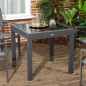 Mesa jardin​ Extensible de aluminio 80-160x80x75 cm