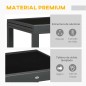 Mesa jardin​ Extensible de aluminio 80-160x80x75 cm