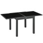 Mesa jardin​ Extensible de aluminio 80-160x80x75 cm