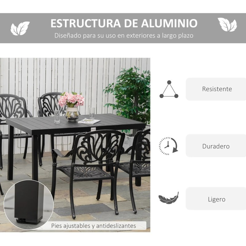 Mesa de Jardín Rectangular
