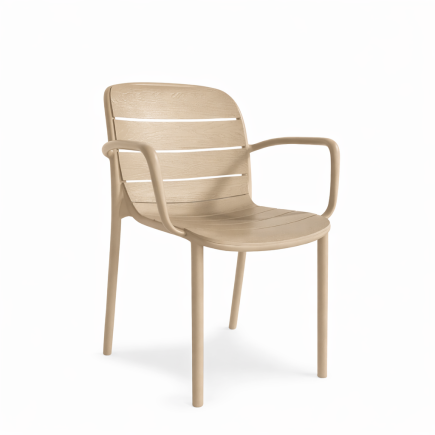 Silla Cancún Polipropileno Apilable – Blanco, Crema, Grafito y Verde
