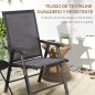 Pack de 2 sillas plegables de exterior para camping y jardín