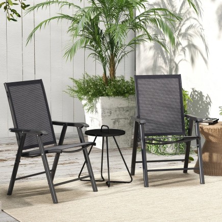 Pack de 2 sillas plegables de exterior para camping y jardín