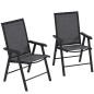Pack de 2 sillas plegables de exterior para camping y jardín