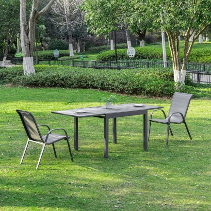 Mesa de Jardín Extensible de Aluminio