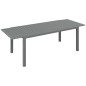 Mesa de Comedor Exterior 180/240x94x73 cm Gris Oscuro