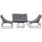 Conjunto Jardín 4 Plazas con Sofá y Sillones