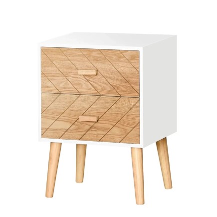 Mesita de Noche de Madera 2 o 4 cajones
