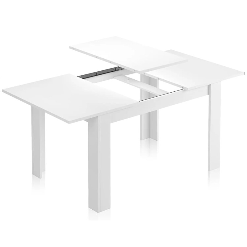 Mesa de Comedor Extensible Blanca 140 a 190 cm Moderna