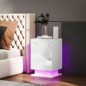Mesita de noche con luz led