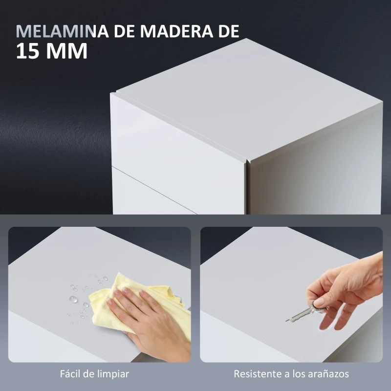 Mesita de noche con luz led