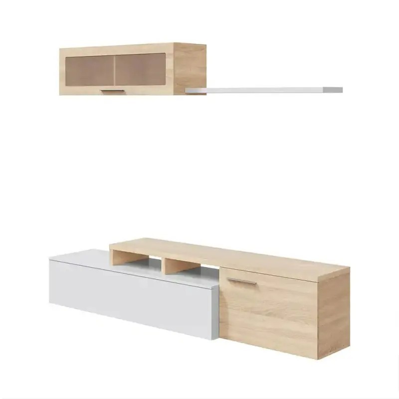 Mueble tv esquinero + Vitrina