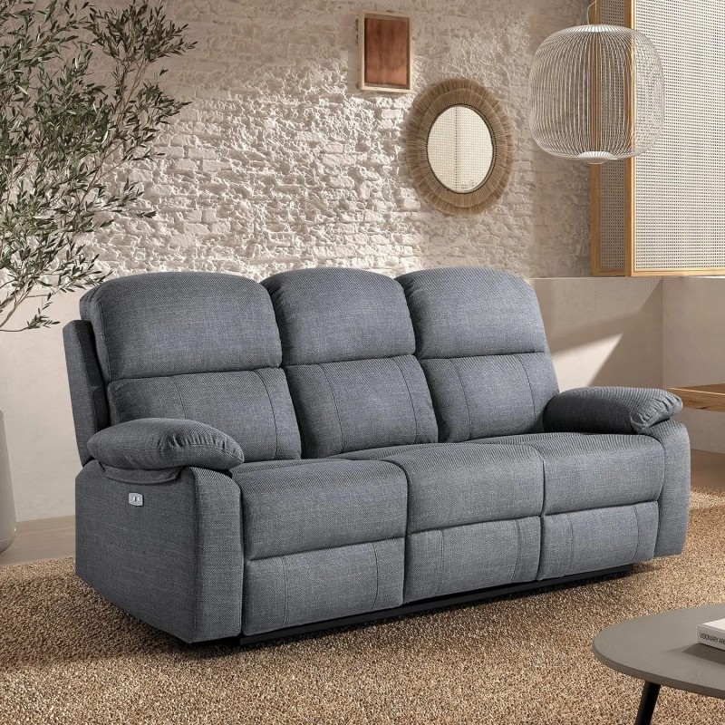 Sofá Eléctrico 3 Plazas Luca | Muebles Tam Tam