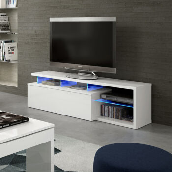 Mueble de TV con luces led incoporadas Blue-Tech