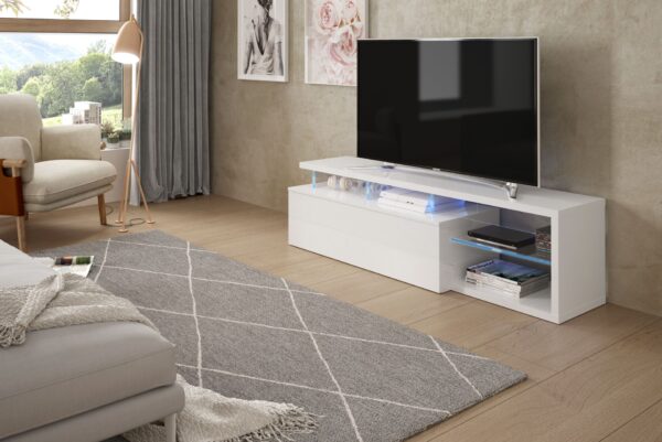 Mueble de TV con luces led incoporadas Blue-Tech