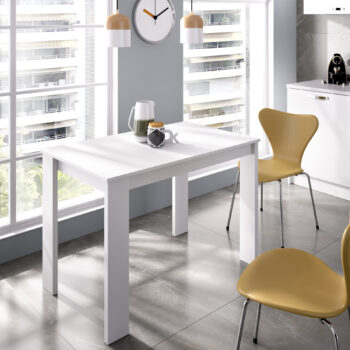 Mesa auxiliar muy adaptable color blanco